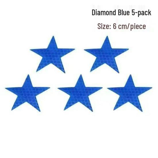 Pentagon Reflective Warning Sticker for Cars & Motorcycles - Creative & Personalized Decoration