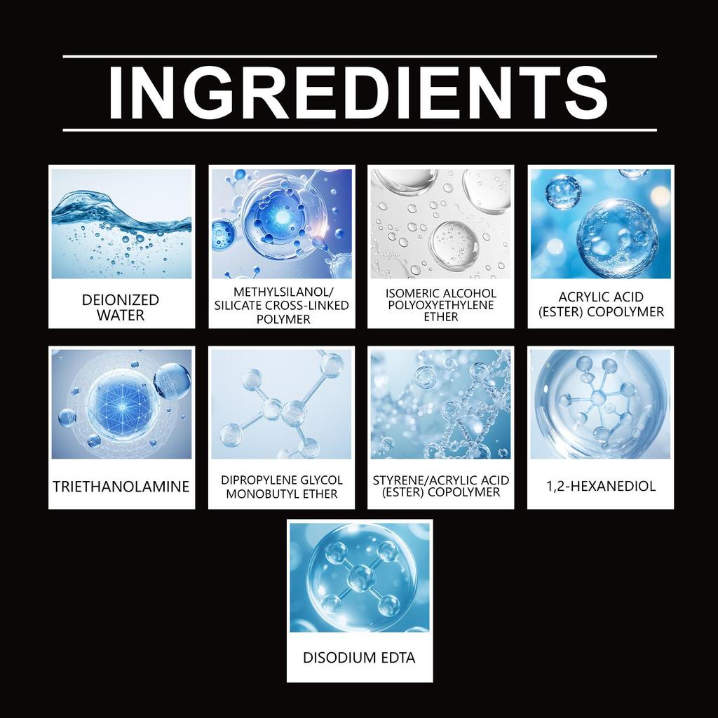 Homonth Car Glass Care Kit - Car Glass Cleaning, Stain and Oil Film Removal, Glossy and Clear Renovation 1 set