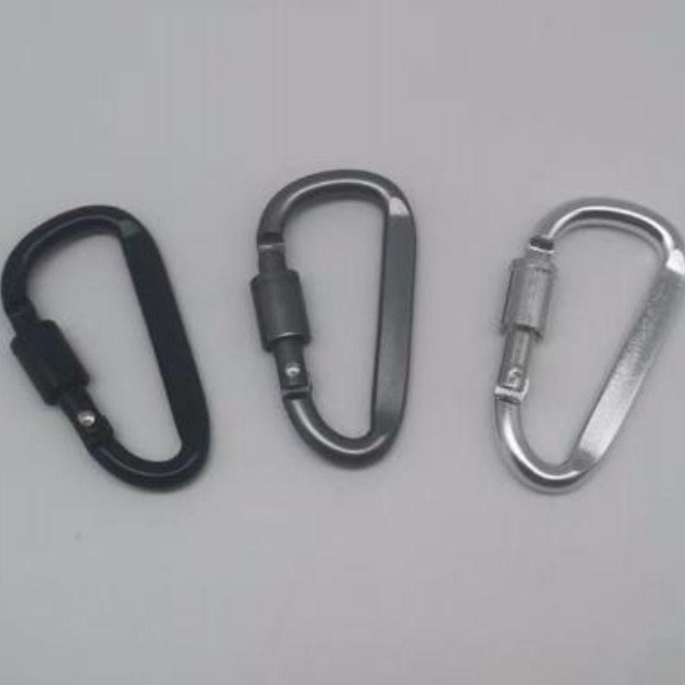 2 ks s pojistkou Venkovní sportovní přezka Hliníková slitina Horolezecké tlačítko Nová bezpečnostní přezka Klíčenka