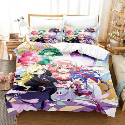Soushin Shoujo Matoi Bedding Collection Single Twin Full Queen King Size Bed Collection Adult Kid Bedroom Duvet Cover Collections Anime With Bed Li