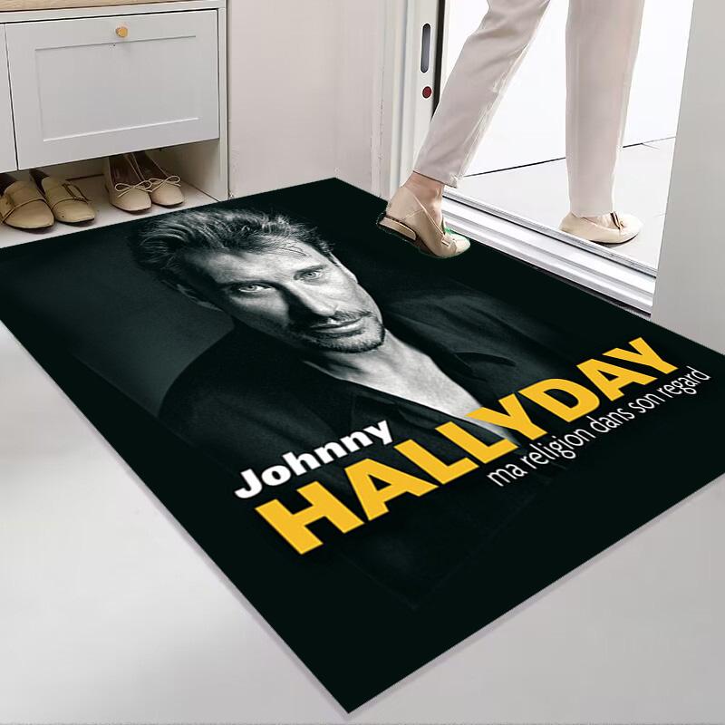 Johnny Hallyday: Life Death carpet Suitable for all seasons floor mats Dormitory decoration Protective pad Fashion