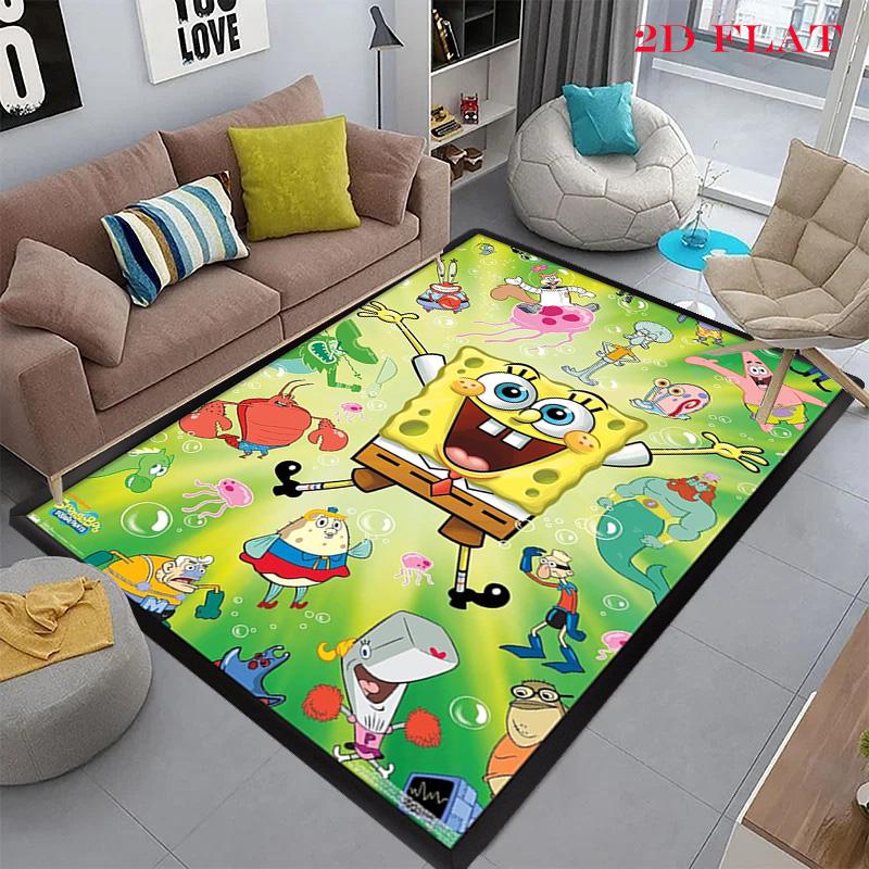 Spongebob Friends Adventure carpet Camping Trip Suitable For All Seasons Sheet Machine Washable Air Conditioning carpet