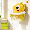 Baby Bath Toys Dinosaur Bubble Machine with Music Powerful Suction Cup Stable Non-Falling Automatic Foaming Bubble Maker for Bathtub Kids Bath Fun Toy