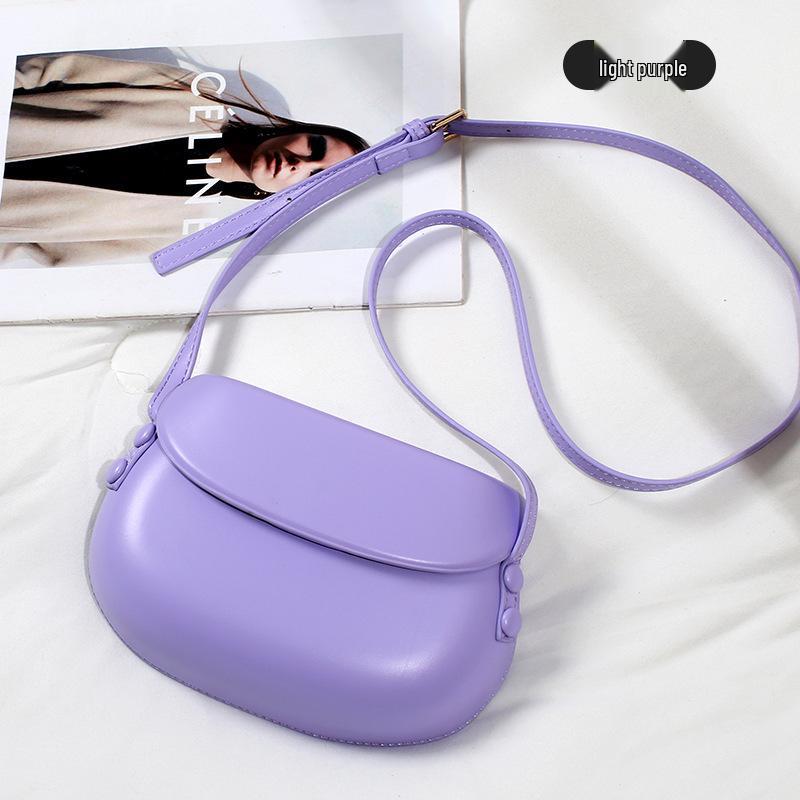 2024 Trendy Candy Color Women's Large Single Shoulder Crossbody Bag - Hard Shell Fashion Square Bag