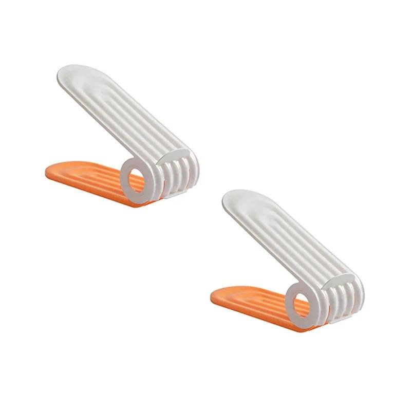 2 штнабор Подставка для обуви Регулируемая высота Двухслойная регулируемая ПП Вешалка для обуви Экономия места Порядок в организации 3709₽