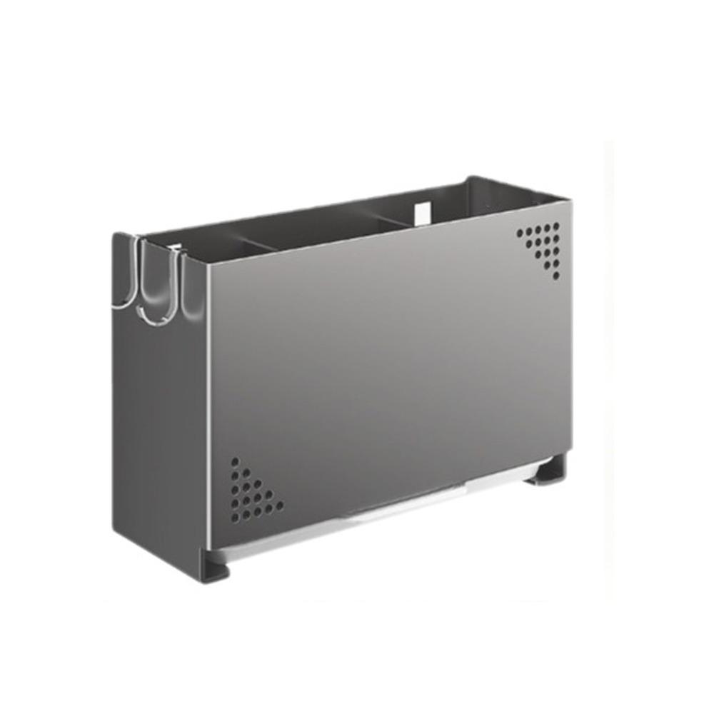 Wall Mounted Chopsticks Storage Box Carbon Steel Chopsticks Cage Cutlery Drying Basket  for Kitchen