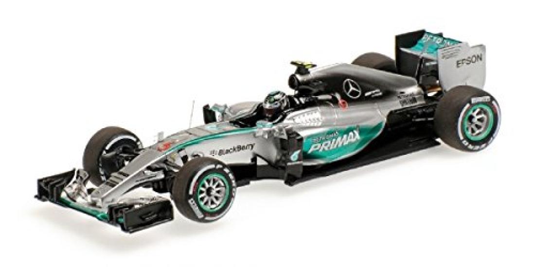 

Minichamps scale resin model of the Petronas F1 Team W06 2015 F1 Malaysian Grand Prix featuring Special 1/43 Mercedes-AMG Hybrid, #6, N. Rosberg,