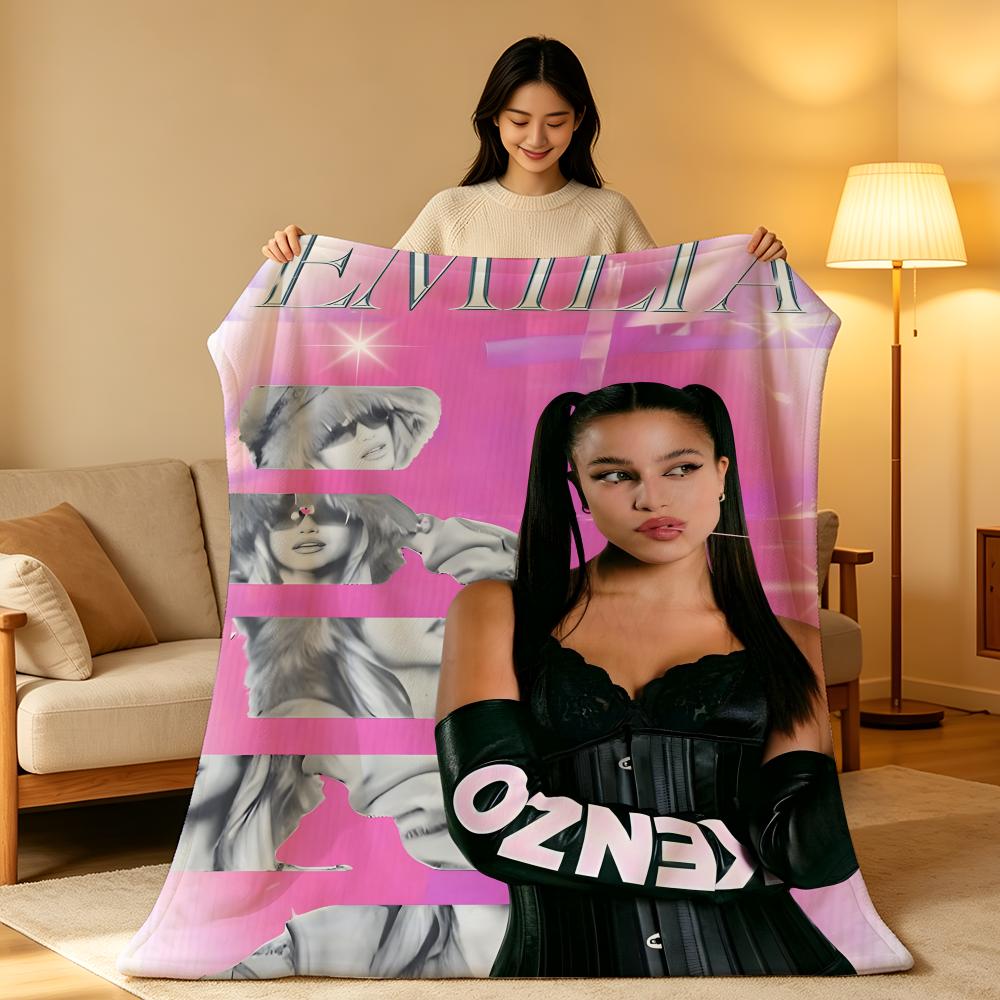 Music E-Emilia.M-Mernes Throw High-Density Short Plush Blanket Soft Skin-Friendly for Sofa Nap Air-Conditioned Room