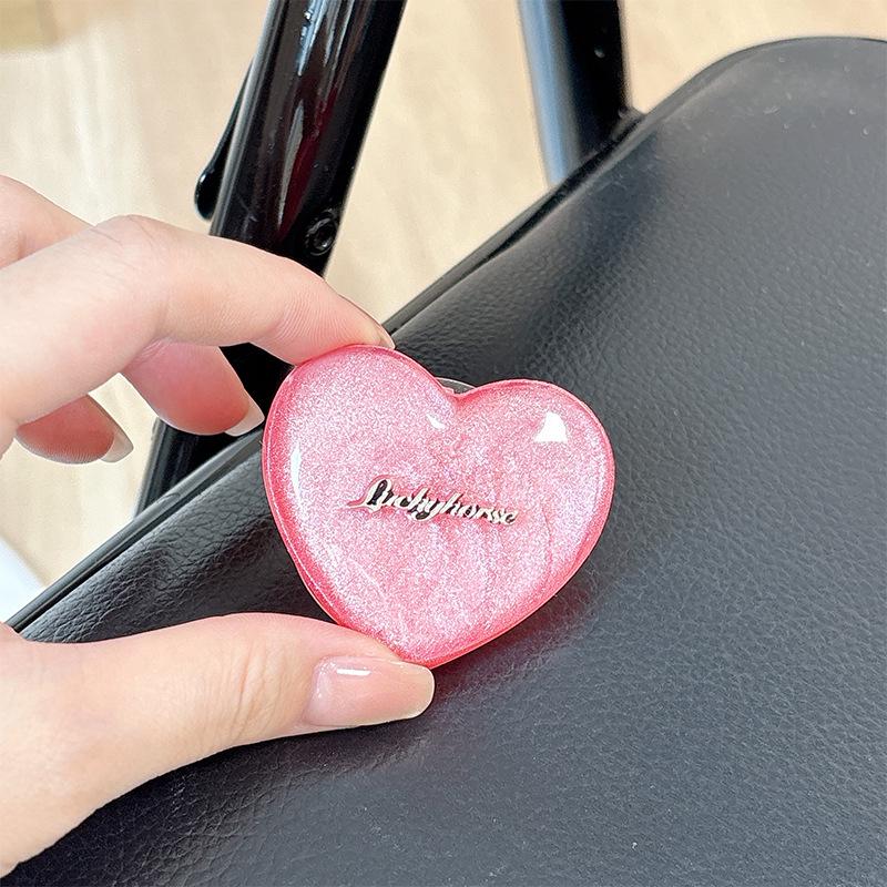 Korean Style Magnetic Retractable Phone Holder & Finger Ring - Creative Gift for Girls