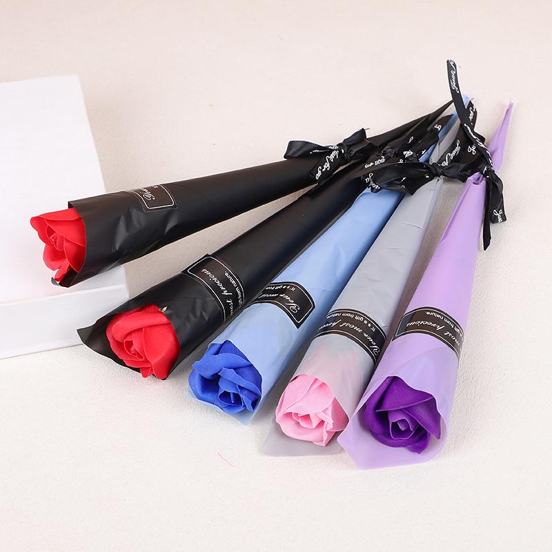 5-20pcs Soap Rose Artificial Flower Valentines Day Gift Wedding DIY Flower Bouquet Birthday Party Gift for Guests Eternal Rose