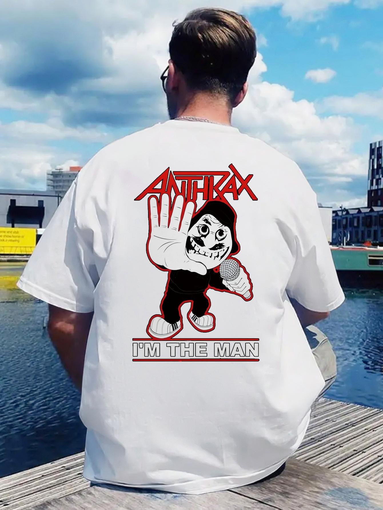 Vintage Rock Band Graphic T-shirt - Back Print Black Tee with Red Text XL