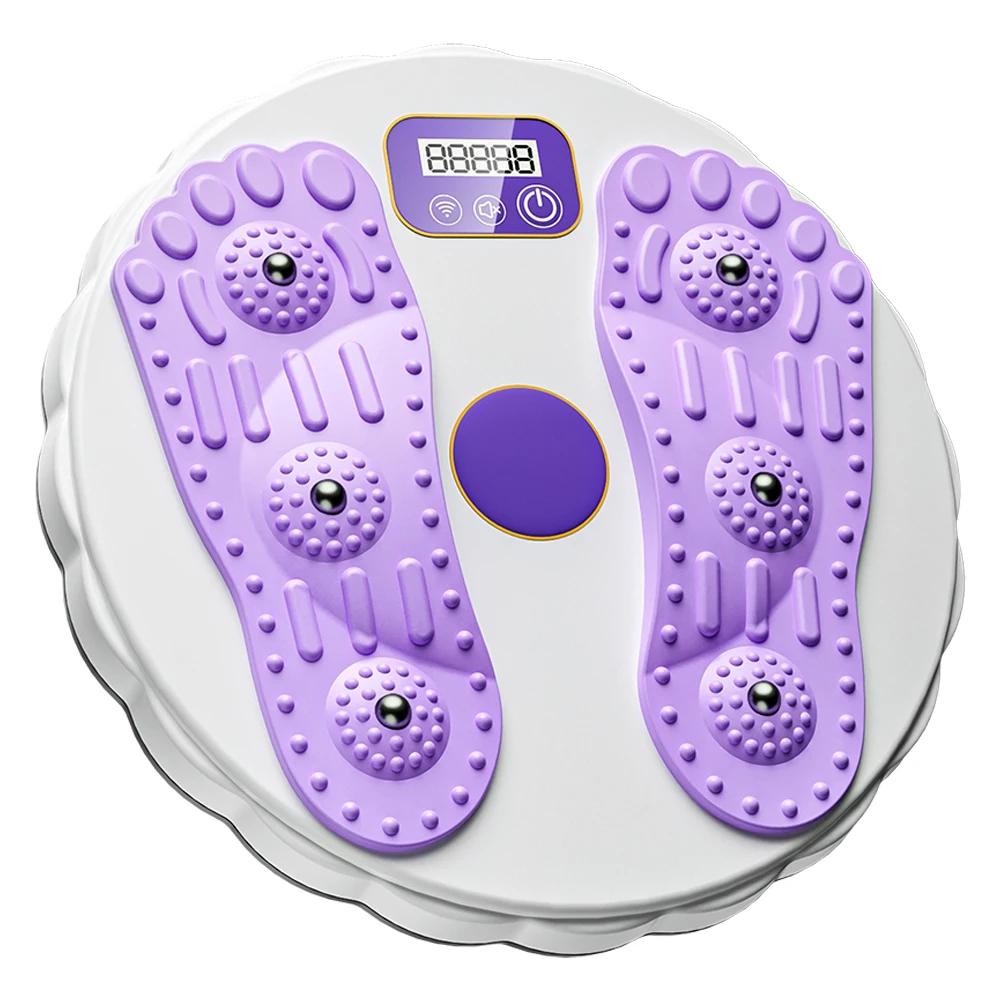 Waist Twisting Disc with Counter Fitness Balance Board LCD Screen Weight Lose Trainer Foot Massage Plate Waist Exercise Equipmen