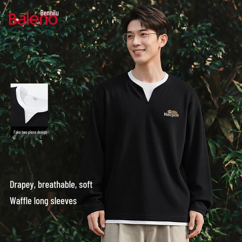 Baleno Men s Layered Look Long Sleeve T-Shirt XL