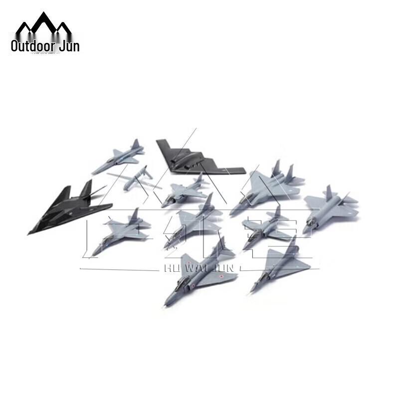 OUTDOOR GEEKER Military Combat Aircraft Model Set