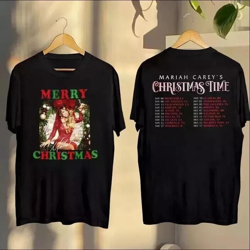 

Mariah Carey Christmas Time Tour 2024 Shirt Size S4XL Unisex T-Shirt XXXXL
