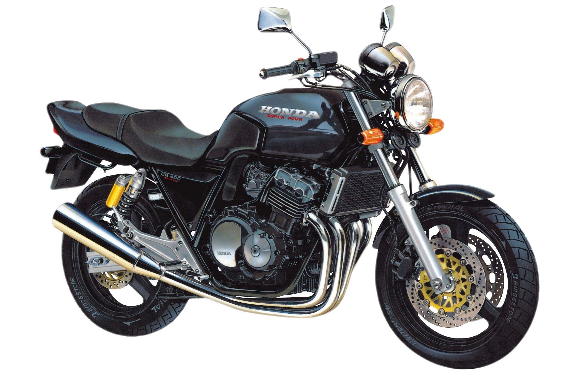 

Aoshima Bunka Kyozaisha Bike Series Honda CB400SF Plastic Model 1/12 No.9