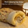 Warmes Haustier Kuschelhöhle Verdickte Haustier Tasche Steppdecke Bett Haustierhaus Katze Schlafsack Reise
