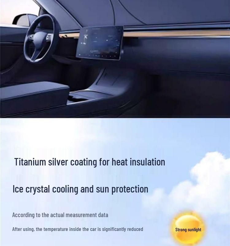 Xiaomi SU7 Car Interior Sunshade: Front Windshield Heat Insulation Sun Protection