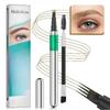 Four-pronged Liquid Eyebrow Pencil Four-tip Forked Liquid Eyebrow Pencil  Four-prong Waterproof  Sweat-proof and Less Likely To Smudge Eyebrow Pencil