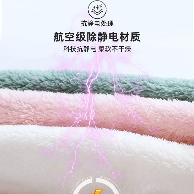 Autumn and winter fat M coral fleece fleece thickened cardigan student sweater fleece jacket women's double-sided fleece jacket