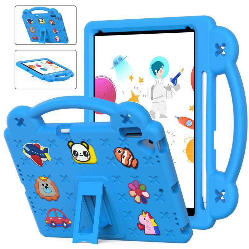 Kids Silicone IPad Case 10.2 2019-2021 9 8 Air 4 10.9 Pro 10.5 Shockproof Cartoon Handheld Cover With