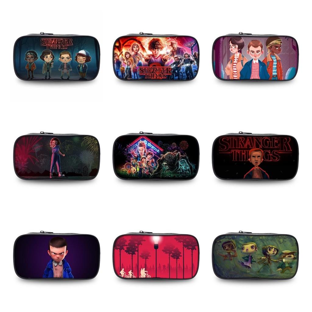 Geräumiges Federmäppchen aus Oxford-Material Stranger Things für Schüler Universelles Geschlechtsdesign