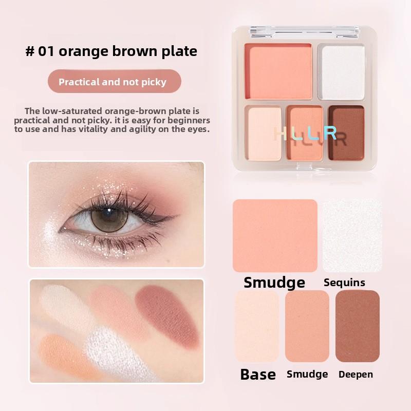 9 Color Matte Shimmer Eyeshadow Palette Multi-Use Contour Highlight Makeup Set