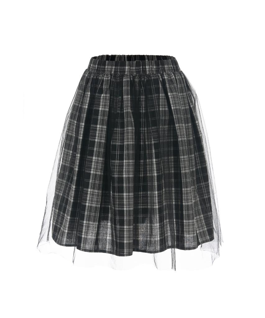Deobeuleseussiakaibeu Layer Tulle Skirt Check