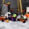 Multipurpose Round Bamboos Storage Basket for Halloween Mysterious Elegant Designs Pattern Portable for Party Supplies