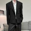INCERUN Autumn Men Notched Lapel Long Sleeve Oversized Casual Thin Blazer Coats