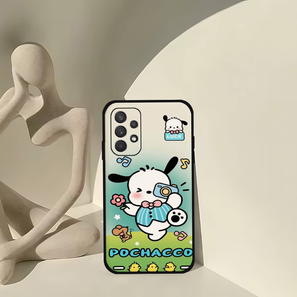 Cute Cartoon P-Pochacco Dog Phone Case For Samsung Galaxy S21 S22 S23 S24ULTRA S25ULTRA FE Ultra Plus5G A52S S26 Soft Cover