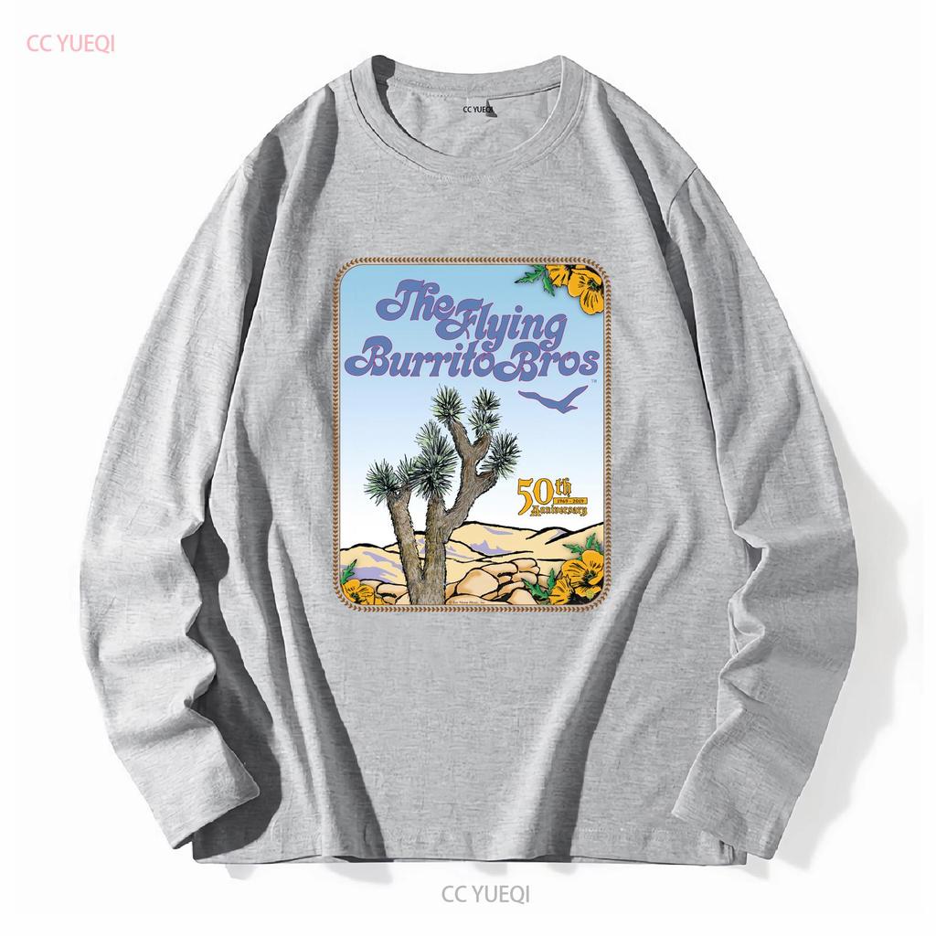 The Flying Burrito Brothers Band Poster T Shirt Cotton For  vintage Washed Stylish Soft Comfortable Casual Slightly fashion