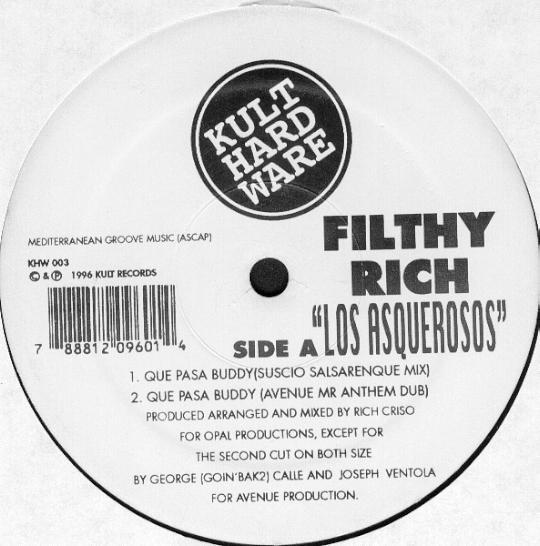 

12inch Record FILTHY RICH Los Asquerosos KHW003 Kult Hardware 1996 US Dance Electronica Used