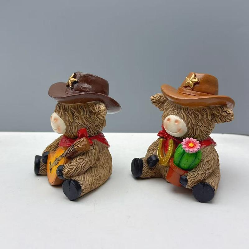 1/2pcs Cowboy Ornaments Home Decoration Ornaments Desktop Ornaments Suitable for Home Decoration Gifts for Music Lovers
