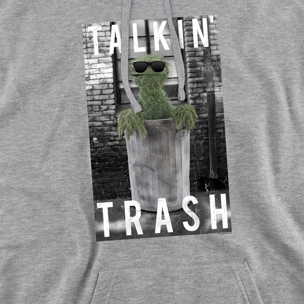 Sesame Street Unisex Adult Talkin Trash Heather Hoodie