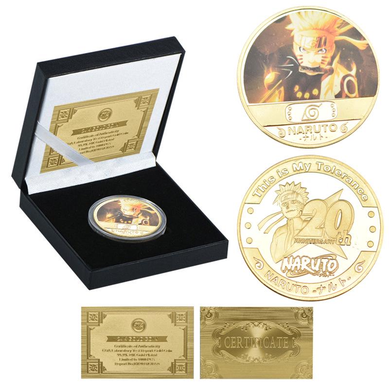 Naruto Uzumaki & Sasuke Metal Die-Cast Anime Coin Collection