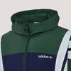 Adidas Originals Windbreaker Santiago Loose Striped Sports Hooded Long Sleeve Jacket Men Jacket KW4810