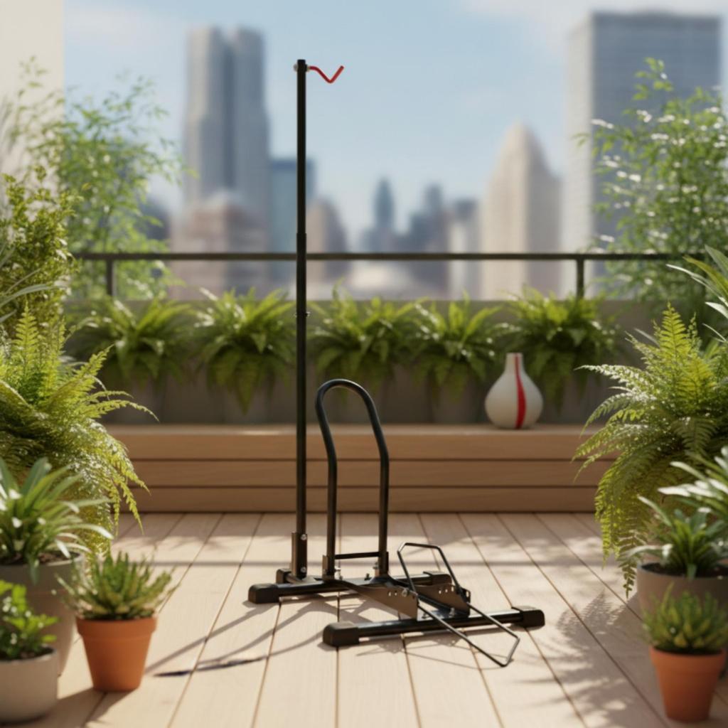 Vertical Bike Stand Floor-Standing Upright Space-Saving for Cyclists