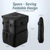 Collapsible Car Trash Can with Lid Car Garbage Bin Leakproof Car Trash Bag  Car Use