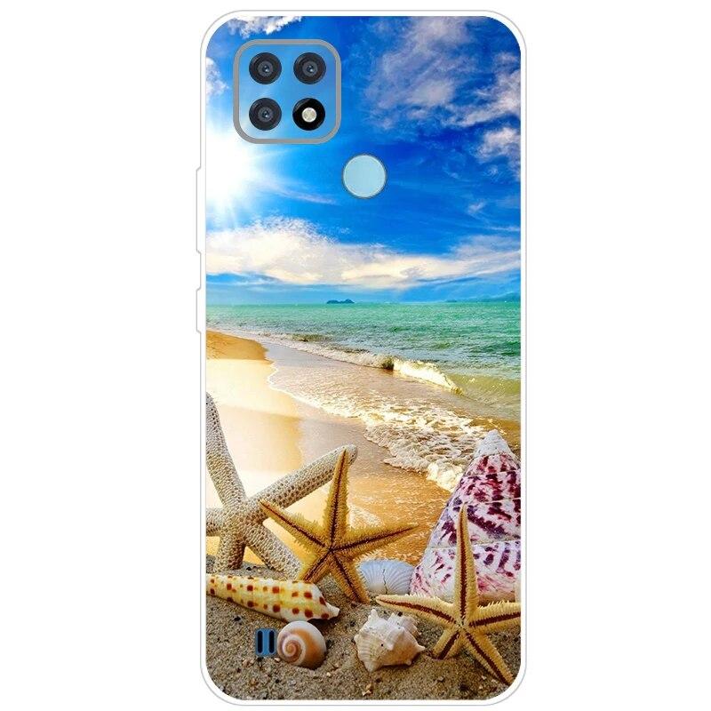 Realme C21 Hülle 6.5'' Klar Silikon Fudnas Weiche TPU Hülle Für Realmi C21 2021 Hülle C 21 Handyhüllen Rückseite RealmeC21 Bumper
