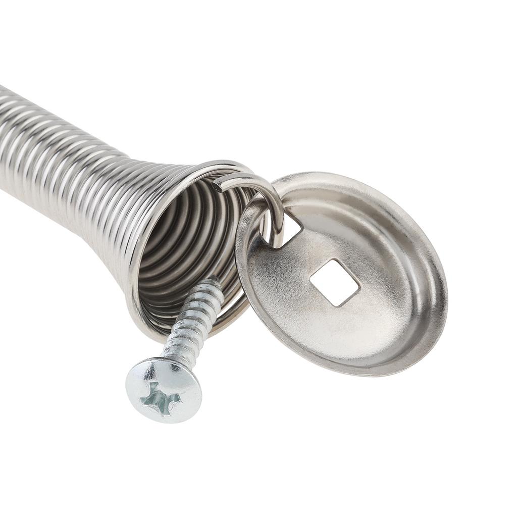 3.375 Inch 1pc Spring Door Stop Bottom Mount Rubber Bumper Wall Protector Secure Hold Damage Prevention