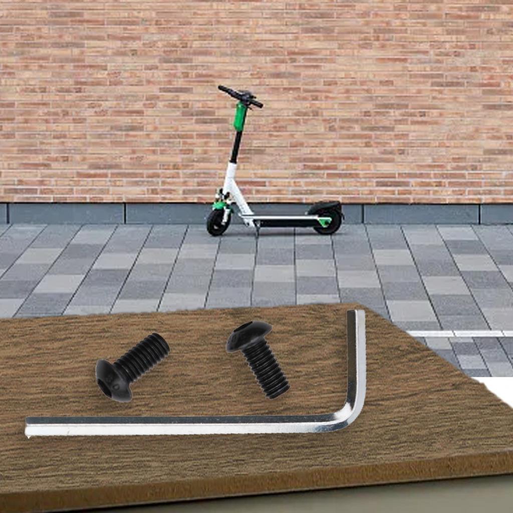 Replace Screws Tool Black W/Wrench Electric scooters Pole to Base mounting