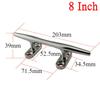 1Pc Marine Polished Heavy Duty Boat Cleat Hollow Base Cleat Stainless Steel Boat Dock Rope Line Cleat 4/5/6/8/10/12 Inch
