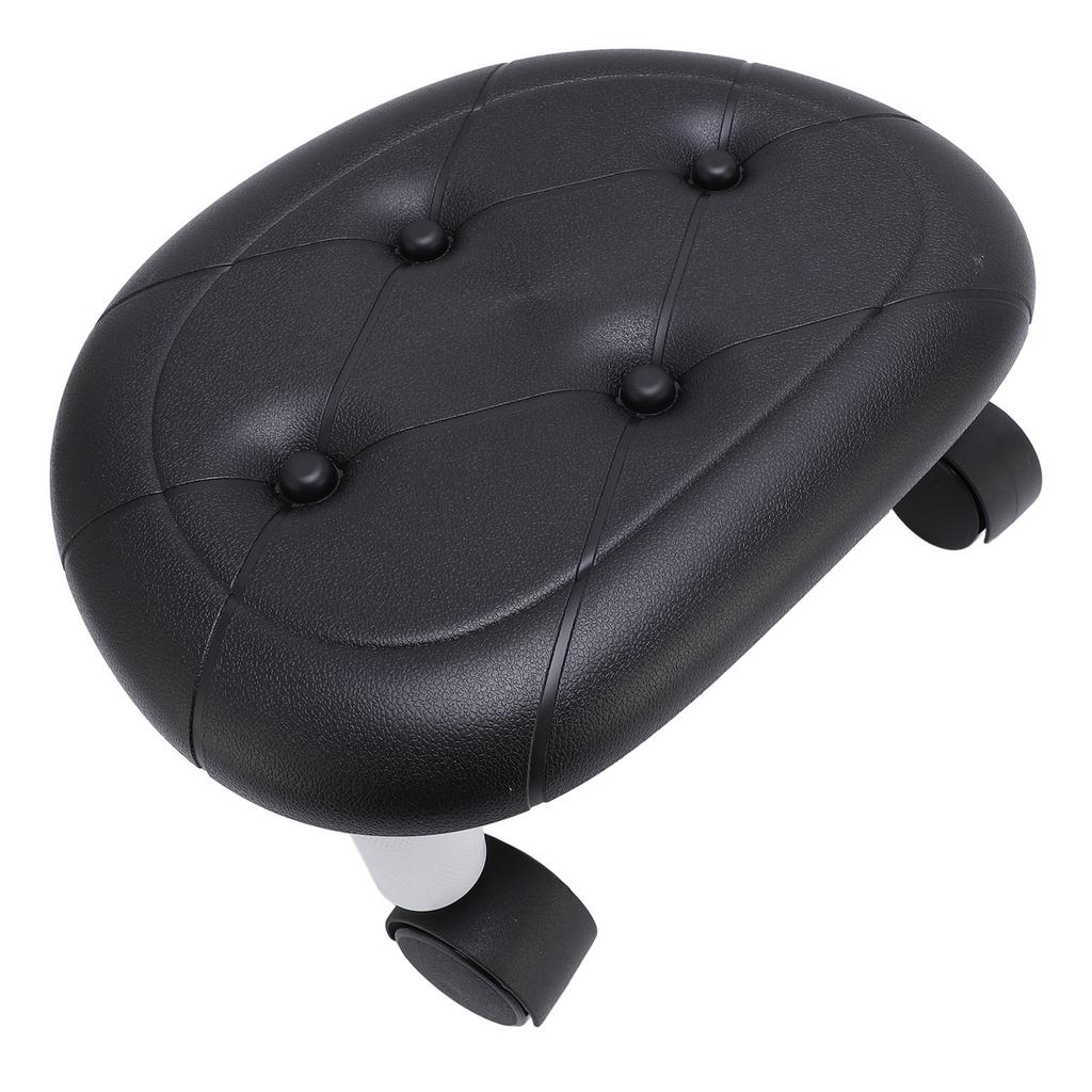 Low Rolling Stool with Wheels Ergonomic Heavy Duty Short Rolling Seat for Bedroom Living Room