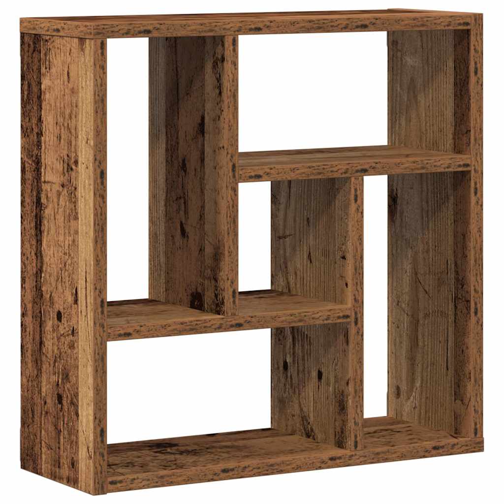 Wall Shelf Vintage Wood Look 45 X 16 X 45 Cm Engineered Wood