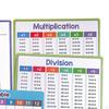 4Pcs Dry Erase Division Multiplication Whiteboard 8" x 11" for Home Learning