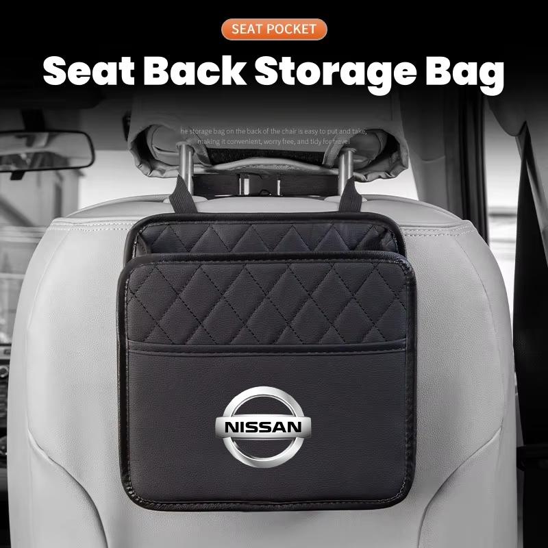 Car Backseat Organizer Multifunction Interior Storage Bag For Nissan Rogue Pathfinder X-Trail GTR Note Qashqai Juke Patrol