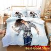 Top Sexy Selena Gomez Bedding Set Printed Single Comforter Quilt Bed Cover Duvet Cover Pillow Case 3 Pieces Sets Kids Adult Size