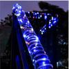 Solar Rope Lights Solar LED Light Path Deck Outdoor Garden Solar String Lights Waterproof Outdoor Lighting Strips 8 Light Modes