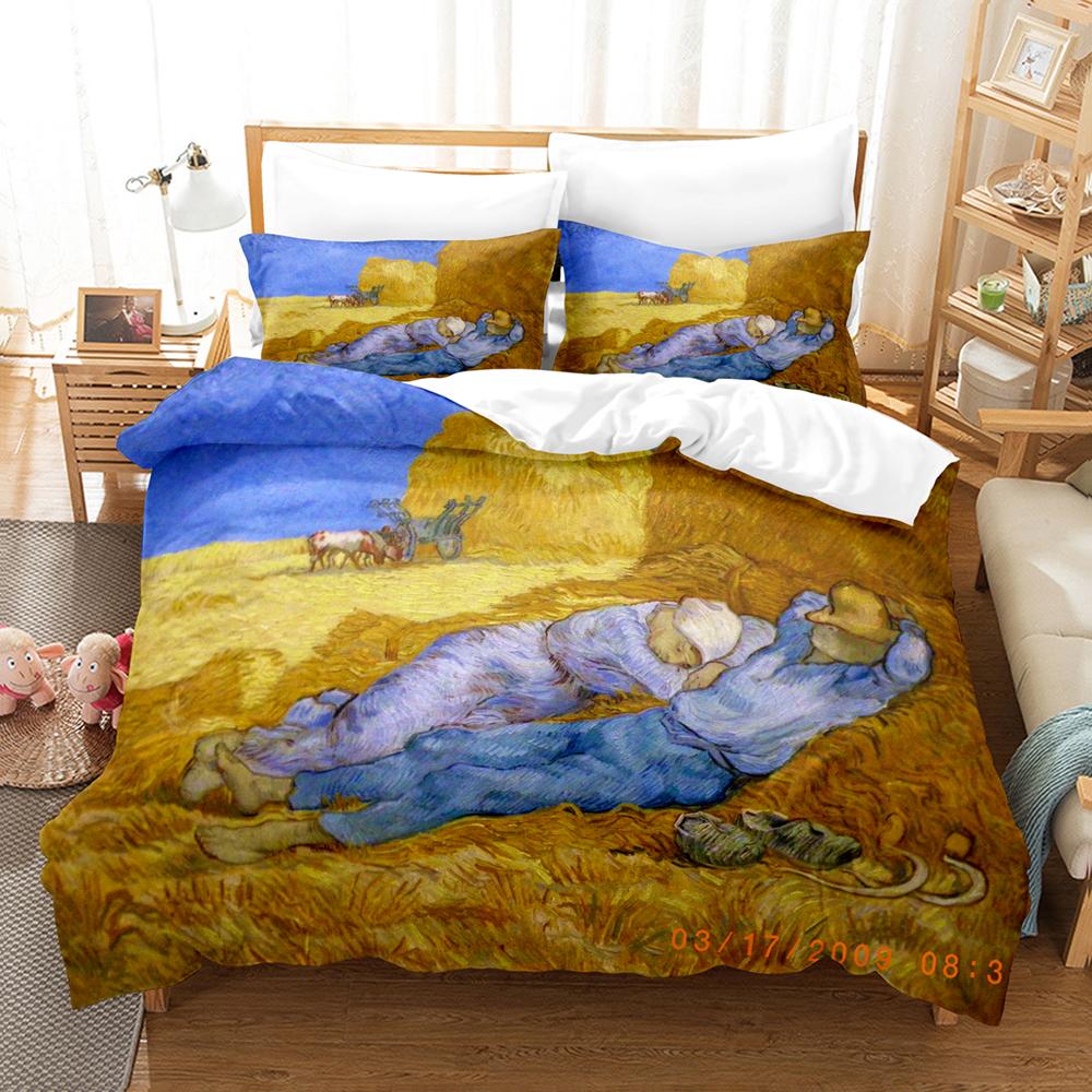 3Dvincent Willem Van Gogh Bedding Sets Duvet Cover Set With Pillowcase Twin Full Queen King Bedclothes Duvet Cover